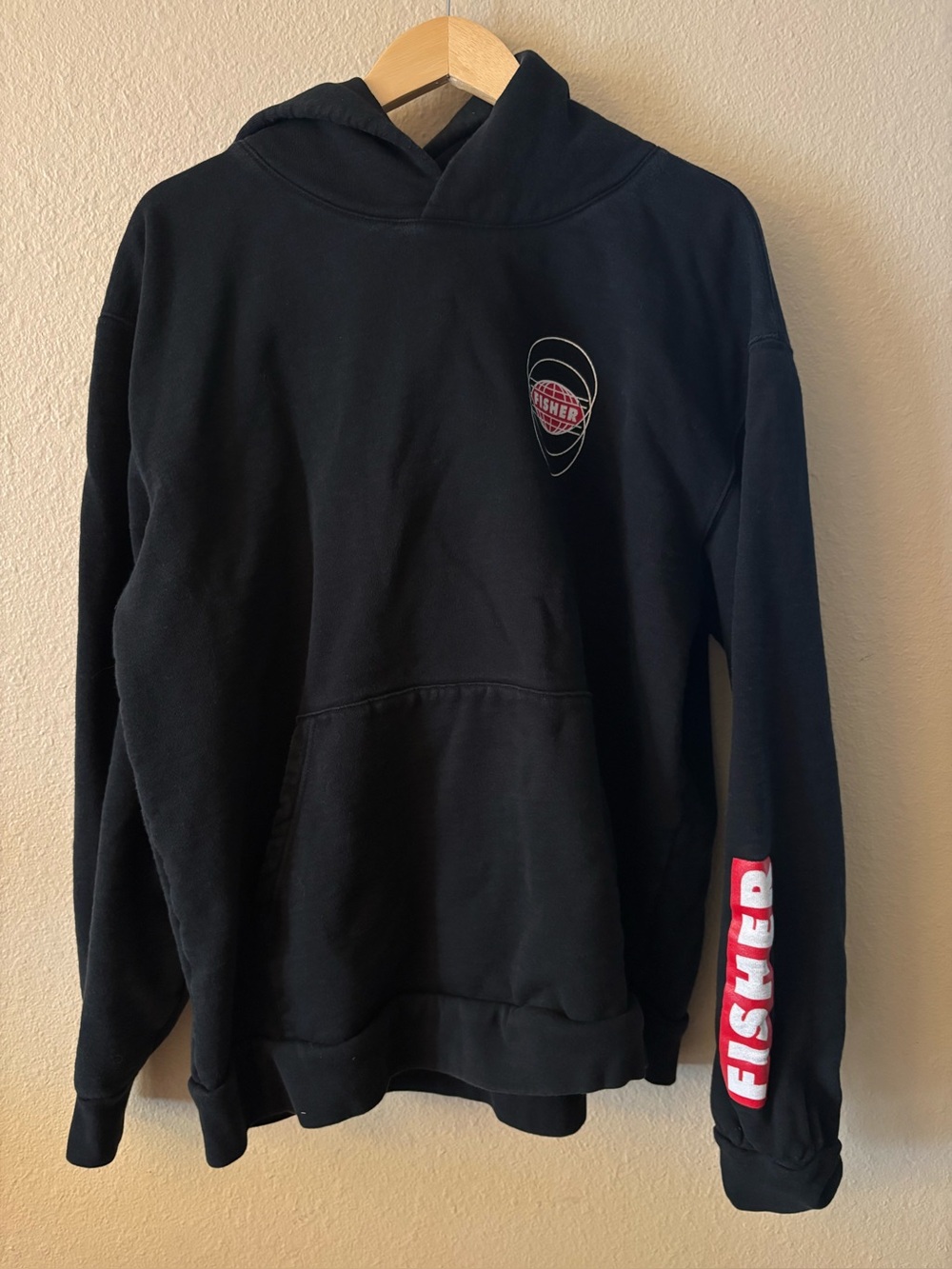 Official FISHER DJ Merch Hoodie XL Black Pullover Festival Rave Sweatshirt - Picture 2 of 9